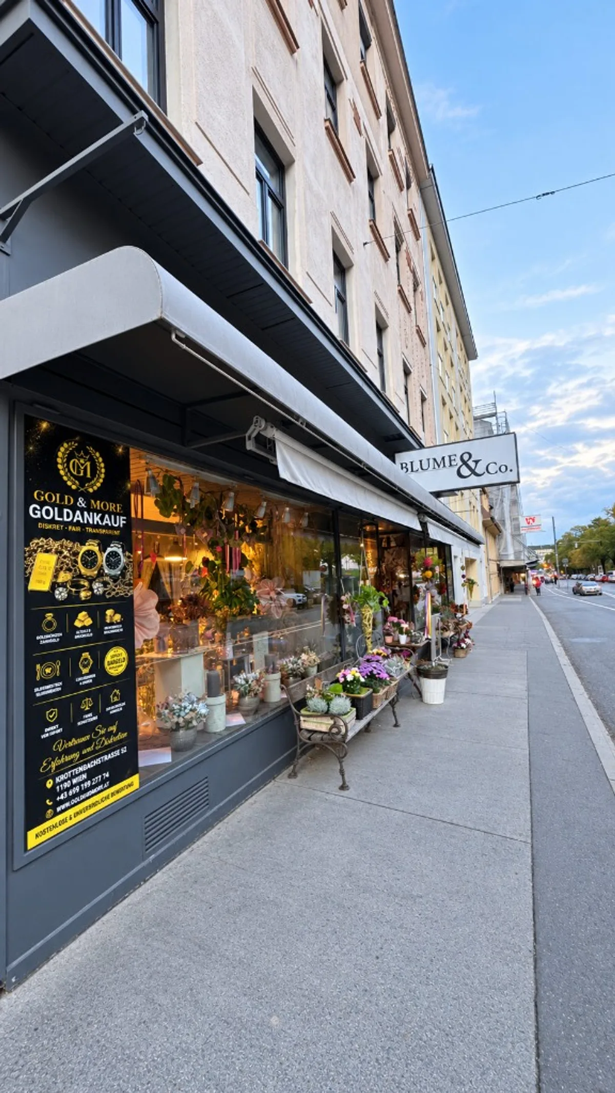 Blume & Co und Gold & More Filiale 1190 Wien Döbling Krottenbachstraße 52